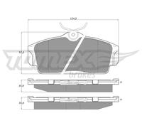 Pastiglie freno Assale anteriore TX 12-92 TOMEX Brakes per NISSAN PRIMERA