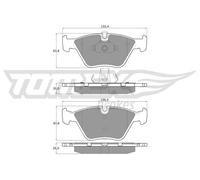 Pastiglie freno Assale anteriore TX 13-20 TOMEX Brakes per BMW WIESMANN MG