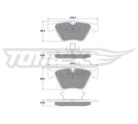 Pastiglie freno Assale anteriore TX 13-25 TOMEX Brakes per BMW 3 1 Coupé 3 Coupé