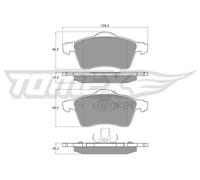 Pastiglie freno Assale anteriore TX 13-91 TOMEX Brakes per VW