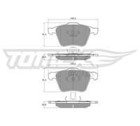 Pastiglie freno Assale anteriore TX 14-06 TOMEX Brakes per VOLVO XC90 I VAN