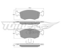 Pastiglie freno Assale anteriore TX 14-11 TOMEX Brakes per FIAT