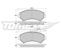 TOMEX brakes TX 14-401 Kit pastiglie freni