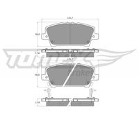 Pastiglie freno Assale anteriore TX 14-52 TOMEX Brakes per HONDA