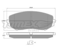Pastiglie freno Assale anteriore TX 14-92 TOMEX Brakes per SUZUKI GRAND VITARA I