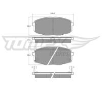 Pastiglie freno Assale anteriore TX 14-99 TOMEX Brakes per KIA HYUNDAI