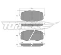 TOMEX brakes TX 14-991 Kit pastiglie freni