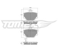 Pastiglie freno Assale anteriore TX 15-07 TOMEX Brakes per SMART FORTWO Coupé