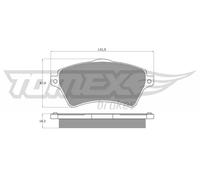 Pastiglie freno Assale anteriore TX 15-39 TOMEX Brakes per LAND ROVER