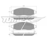 TOMEX brakes TX 15-52 Kit pastiglie freni
