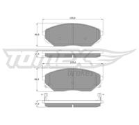 Pastiglie freno Assale anteriore TX 15-53 TOMEX Brakes per KIA SORENTO I