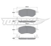 Pastiglie freno Assale anteriore TX 15-54 TOMEX Brakes per SUBARU TRIBECA LEVORG
