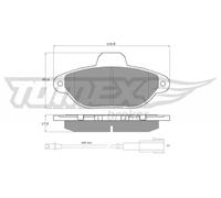 TOMEX brakes TX 15-96 Kit pastiglie freni