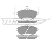 Pastiglie freno Assale anteriore TX 16-02 TOMEX Brakes per MERCEDES-BENZ SLK SLC
