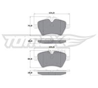 Pastiglie freno Assale anteriore TX 16-04 TOMEX Brakes per MINI MINI Cabriolet