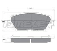 TOMEX brakes TX 16-09 Kit pastiglie freni