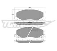 Pastiglie freno Assale anteriore TX 16-35 TOMEX Brakes per OPEL SAAB