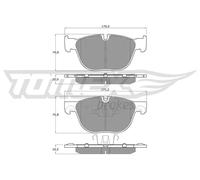 Pastiglie freno Assale anteriore TX 16-68 TOMEX Brakes per BMW X5 X6 X4