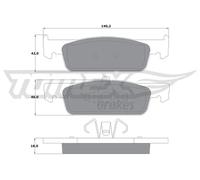 Pastiglie freno Assale anteriore TX 16-94 TOMEX Brakes per RENAULT DACIA SMART