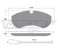 TOMEX brakes TX 16-95 Kit pastiglie freni