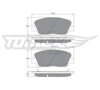 Pastiglie freno Assale anteriore TX 17-01 TOMEX Brakes per HYUNDAI KIA