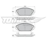 Pastiglie freno Assale anteriore TX 17-23 TOMEX Brakes per MAZDA 3 3 Tre volumi
