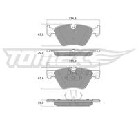 TOMEX brakes TX 17-33 Kit pastiglie freni