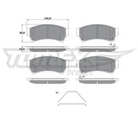 Pastiglie freno Assale anteriore TX 17-40 TOMEX Brakes per MAZDA 6 Tre volumi