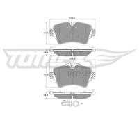 Pastiglie freno Assale anteriore TX 17-82 TOMEX Brakes per MINI BMW