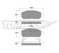 TOMEX brakes TX 17-90 Kit pastiglie freni