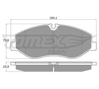 Pastiglie freno Assale anteriore TX 18-12 TOMEX Brakes per MERCEDES-BENZ VIANO