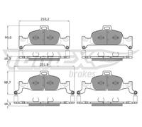 Pastiglie freno Assale anteriore TX 18-22 TOMEX Brakes per AUDI A4 B9 Q5 A5