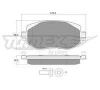Pastiglie freno Assale anteriore TX 18-33 TOMEX Brakes per RENAULT