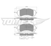 Pastiglie freno Assale anteriore TX 18-38 TOMEX Brakes per PEUGEOT OPEL CITROËN