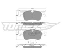 Pastiglie freno Assale anteriore TX 18-46 TOMEX Brakes per BMW 1 2 Coupé