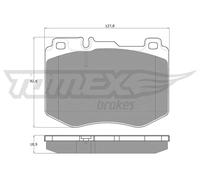 Pastiglie freno Assale anteriore TX 18-52 TOMEX Brakes per MERCEDES-BENZ GLC CLS