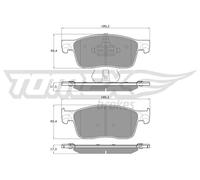 Pastiglie freno Assale anteriore TX 18-63 TOMEX Brakes per CITROËN PEUGEOT OPEL