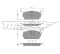 Pastiglie freno Assale anteriore TX 18-73 TOMEX Brakes per SEAT VW AUDI SKODA
