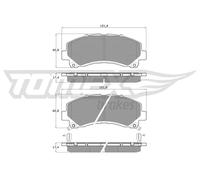 Pastiglie freno Assale anteriore TX 19-00 TOMEX Brakes per ISUZU D-MAX I