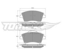Pastiglie freno Assale anteriore TX 19-15 TOMEX Brakes per VOLVO XC40
