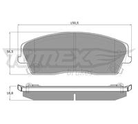 Pastiglie freno Assale anteriore TX 19-18 TOMEX Brakes per DODGE LANCIA