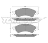 Pastiglie freno Assale anteriore TX 19-22 TOMEX Brakes per FORD RANGER