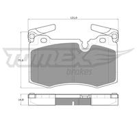 Pastiglie freno Assale anteriore TX 19-47 TOMEX Brakes per MINI MINI Coupé MINI