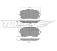 Pastiglie freno Assale anteriore TX 19-71 TOMEX Brakes per MERCEDES-BENZ CLA GLB