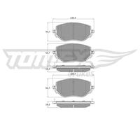 Pastiglie freno Assale anteriore TX 19-76 TOMEX Brakes per RENAULT DACIA NISSAN