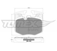 Pastiglie freno Assale anteriore TX 19-86 TOMEX Brakes per BMW TOYOTA