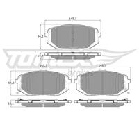 Pastiglie freno Assale anteriore TX 60-17 TOMEX Brakes per HYUNDAI GENESIS KIA