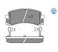 MEYLE 025 200 7615/W Pastiglie freno Posteriore per