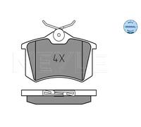 Meyle Kit pastiglie freni 025 209 6115 posteriore Originale OE