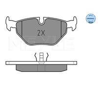 Meyle Pastiglie freno posteriori MEYLE 025 216 0717 per BMW 3, Z1, Z3